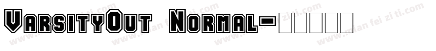 VarsityOut Normal字体转换
